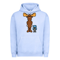 Pigment Grape Ice rocky and bullwinkle Urban Hoodie - artisFamous