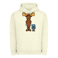 Pigment Pistachio rocky and bullwinkle Urban Hoodie - artisFamous