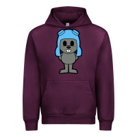 Mauve Wine rocky the squirrel Urban Hoodie - artisFamous