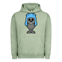Pigment Oil Green rocky the squirrel Urban Hoodie - artisFamous