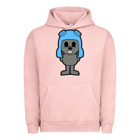 Pigment Salmon rocky the squirrel Urban Hoodie - artisFamous