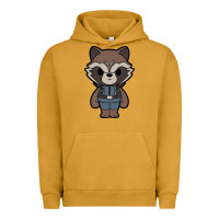 Pigment Peanut Butter rocket racoon chibi Urban Hoodie - artisFamous