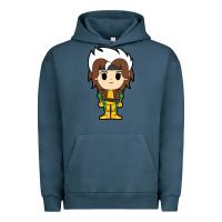 Pigment Midnight Navy rogue x men chibi Urban Hoodie - artisFamous