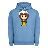 Pigment Pebble Blue rogue x men chibi Urban Hoodie - artisFamous