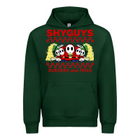 Forest Green shy guys burger and fries Urban Hoodie - artisFamous