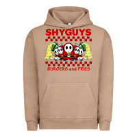 Pigment Burro shy guys burger and fries Urban Hoodie - artisFamous