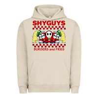 Pigment French Oak shy guys burger and fries Urban Hoodie - artisFamous