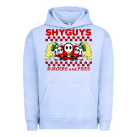 Pigment Grape Ice shy guys burger and fries Urban Hoodie - artisFamous