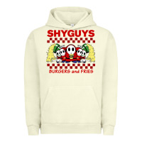 Pigment Pistachio shy guys burger and fries Urban Hoodie - artisFamous