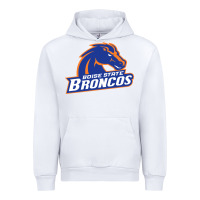 White Boise Design Urban Hoodie - artisFamous