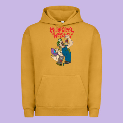 Municipal Waste New Urban Hoodie Designed By Artisfamous
