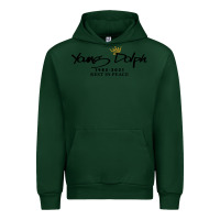 Forest Green Rest in Peace Young Dolph Urban Hoodie - artisFamous