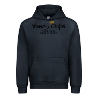 Navy Rest in Peace Young Dolph Urban Hoodie - artisFamous