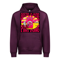 Mauve Wine Best Pigeons Playing Ping Pong Music Urban Hoodie - artisFamous