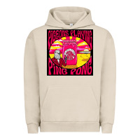 Pigment French Oak Best Pigeons Playing Ping Pong Music Urban Hoodie - artisFamous
