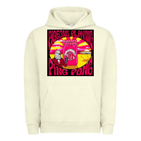 Pigment Pistachio Best Pigeons Playing Ping Pong Music Urban Hoodie - artisFamous