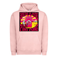 Pigment Salmon Best Pigeons Playing Ping Pong Music Urban Hoodie - artisFamous