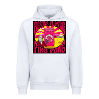 White Best Pigeons Playing Ping Pong Music Urban Hoodie - artisFamous