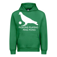Emerald Best Pigeons Playing Ping Pong Music Urban Hoodie - artisFamous