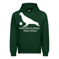 Forest Green Best Pigeons Playing Ping Pong Music Urban Hoodie - artisFamous