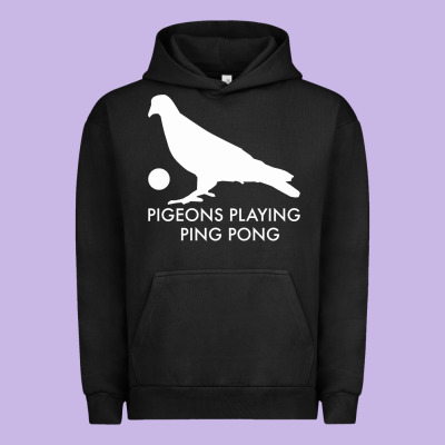 Best Pigeons Playing Ping Pong Music Urban Hoodie Designed By Artisfamous