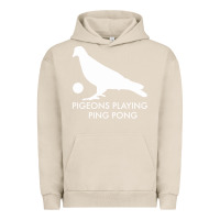 Pigment French Oak Best Pigeons Playing Ping Pong Music Urban Hoodie - artisFamous