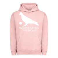 Pigment Salmon Best Pigeons Playing Ping Pong Music Urban Hoodie - artisFamous