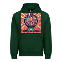 Forest Green Best Pigeons Playing Ping Pong Music Urban Hoodie - artisFamous