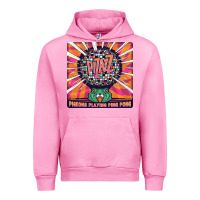 Fuchsia Pink Best Pigeons Playing Ping Pong Music Urban Hoodie - artisFamous