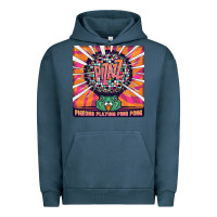 Pigment Midnight Navy Best Pigeons Playing Ping Pong Music Urban Hoodie - artisFamous