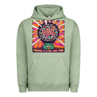 Pigment Oil Green Best Pigeons Playing Ping Pong Music Urban Hoodie - artisFamous