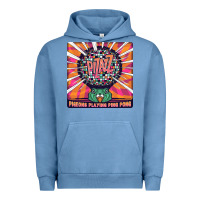 Pigment Pebble Blue Best Pigeons Playing Ping Pong Music Urban Hoodie - artisFamous