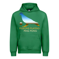 Emerald Best Pigeons Playing Ping Pong Music Urban Hoodie - artisFamous