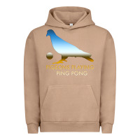 Pigment Burro Best Pigeons Playing Ping Pong Music Urban Hoodie - artisFamous