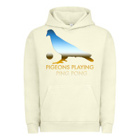 Pigment Pistachio Best Pigeons Playing Ping Pong Music Urban Hoodie - artisFamous