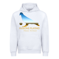 White Best Pigeons Playing Ping Pong Music Urban Hoodie - artisFamous