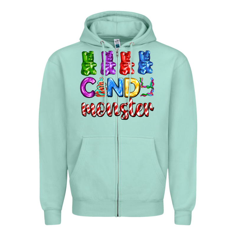 Candy Monster With Jelly Bear Zipper Hoodie by AdoDesignShop | Teevron