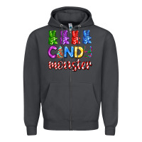 Smoke candy monster with jelly bear Zipper Hoodie - AdoDesignShop