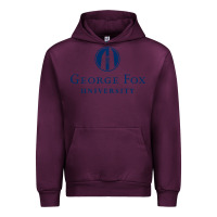 Mauve Wine George Fox College Design Urban Hoodie - artisFamous