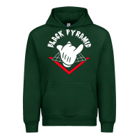 Forest Green black pyramid Urban Hoodie - artisFamous