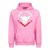 Fuchsia Pink black pyramid Urban Hoodie - artisFamous