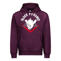 Mauve Wine black pyramid Urban Hoodie - artisFamous