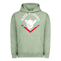 Pigment Oil Green black pyramid Urban Hoodie - artisFamous