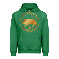 Emerald Buffalo Gold Native American - Bison Urban Hoodie - artisFamous