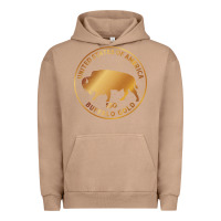 Pigment Burro Buffalo Gold Native American - Bison Urban Hoodie - artisFamous