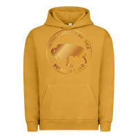 Pigment Peanut Butter Buffalo Gold Native American - Bison Urban Hoodie - artisFamous