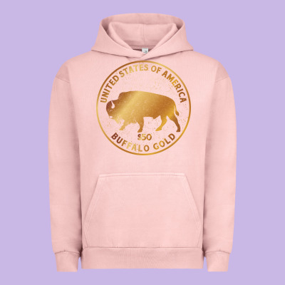 Buffalo Gold Native American - Bison Urban Hoodie Designed By Artisfamous