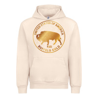 Sandshell Buffalo Gold Native American - Bison Urban Hoodie - artisFamous