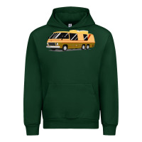 Forest Green 1970s gmc motorhome gmc motorhome Urban Hoodie - artisFamous