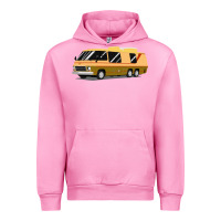Fuchsia Pink 1970s gmc motorhome gmc motorhome Urban Hoodie - artisFamous